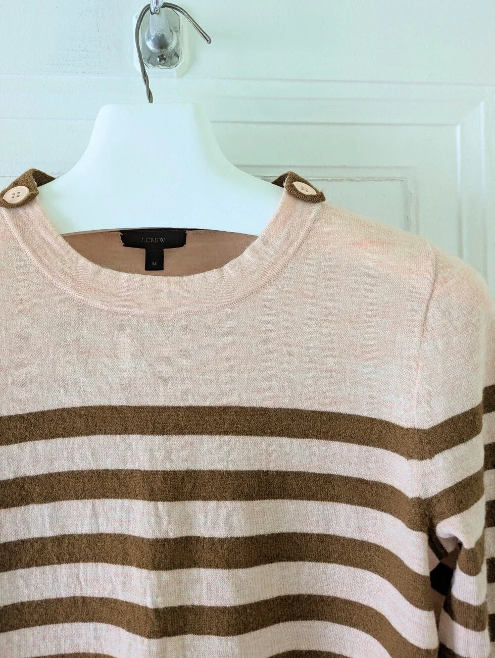 J. Crew Striped Merino Wool Sweater